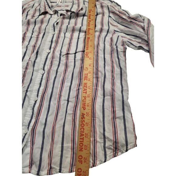 Liverpool Los Angeles‎ Button Down Shirt Women Sz XL Striped Collared Boho - Picture 4 of 7